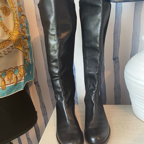 Cole Haan Black Over the Knee Boots - Picture 2 of 12